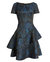 Asymmetrical Tiered Jacquard Dress