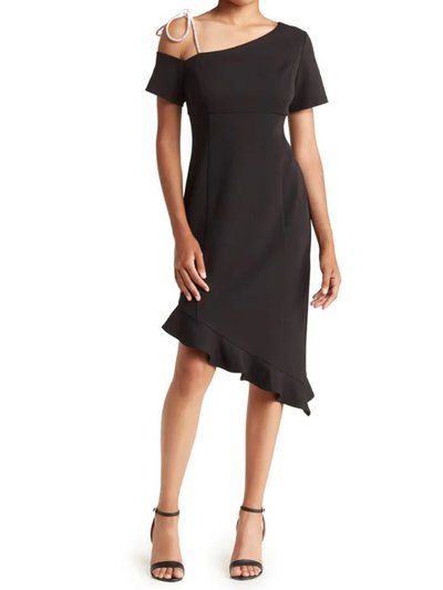 Shani Crystal Bow Ruffle Hem Dress product