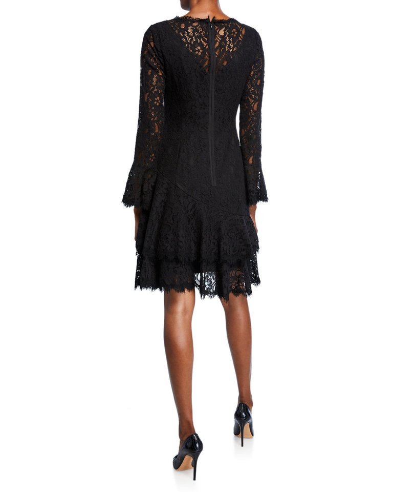 Double Ruffle Lace Dress