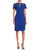 FOCUS by SHANI - Keyhole Crepe Dress - Blue