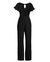 Keyhole Jumpsuit With Flutter Sleeves