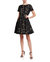 Novelty Applique Dress - Black/Nude