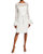 Ruffle Sleeve Lace Sheath Dress - Ivory