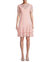 Short Sleeve Double Ruffle Lace Dress - Dusty Pink