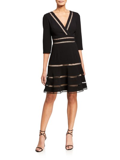 Shani Surplice Crepe Dress With Trim Detail product