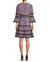 Surplice Neckline Bell-Sleeve Lace Dress
