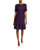 Two Tone Lace Dress - Navy/Berry - Navy/Berry