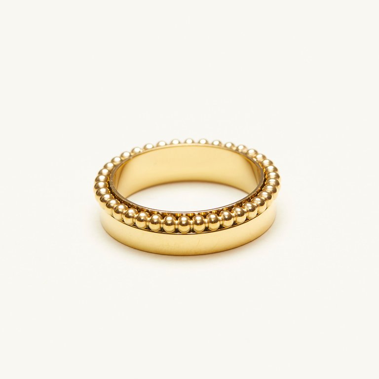 Bobble Band Ring - Gold