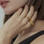 Dome Croissant Band Ring - 2 Styles