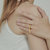 Dome Croissant Band Ring - 2 Styles