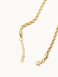 French Twist Rope Chain Necklace