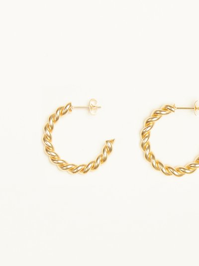 Shapes Studio Gold Twist Hoop Earrings product