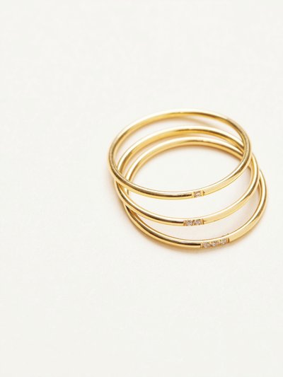 Shapes Studio Minimalist Zircon Stacking Ring Set product