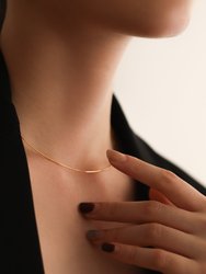 Stacking Herringbone Necklace - Gold