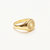 Sun Signet Ring - 18 k Gold