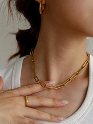 Thick Paperclip Chain Necklace