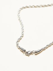 Thin French Twist Rope Chain Necklace