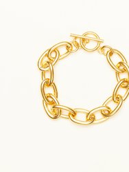 Bold Chunky Chain Bracelet - Gold