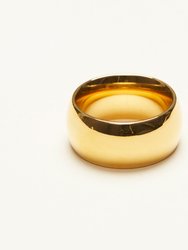 Bold Wide Band Ring - Gold