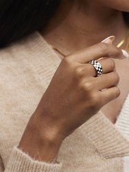 Checker Band Ring