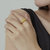 Dome Croissant Band Ring - 2 Styles