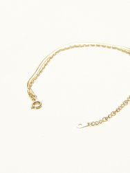Double Chain Bracelet - 2 Styles - Gold