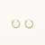 Everyday Closed Hoop Earrings - 3 Styles - Gold