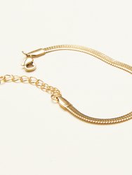 Herringbone Flat Chain Bracelet