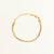 Herringbone Flat Chain Bracelet - Gold