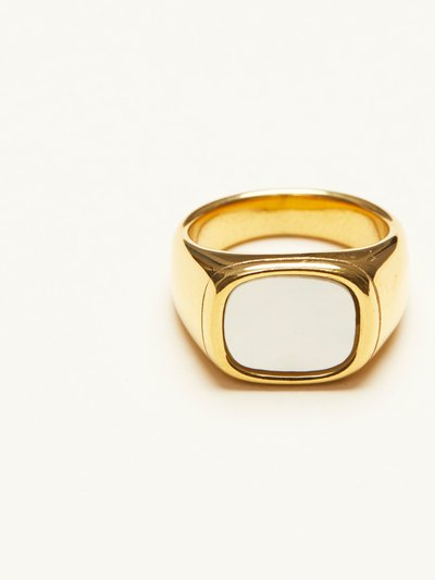 Shapes Studio Mother Of Pearl Signet Ring product