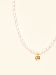 Pearl Chain Necklace - Gold Vermeil