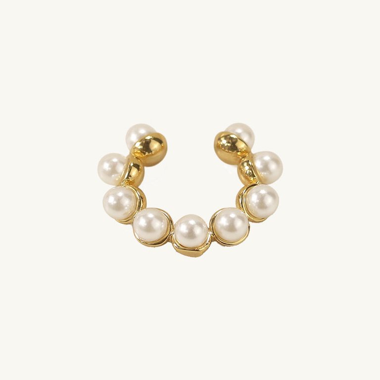 Pearl Ear Cuff - Gold/ Pearl