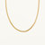 Round Curb Chain Necklace - Gold