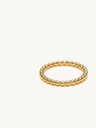 Small Bobble Stacking Ring - Gold