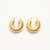 Snail Hoop Earrings - Gold