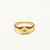 Starburst Hexagram Signet Ring - Gold
