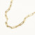 Thick Paperclip Chain Necklace - Gold