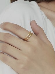 Thin Double Band Ring