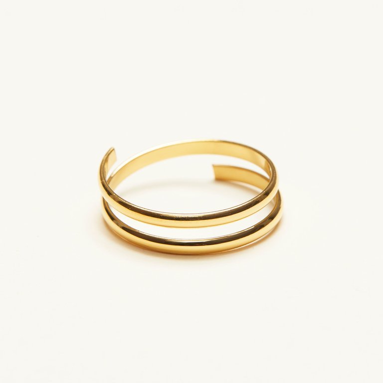 Thin Double Band Ring