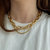 Thin French Twist Rope Chain Necklace