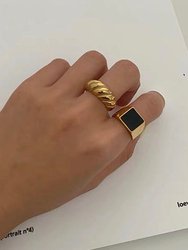 Vintage Squared Signet Ring