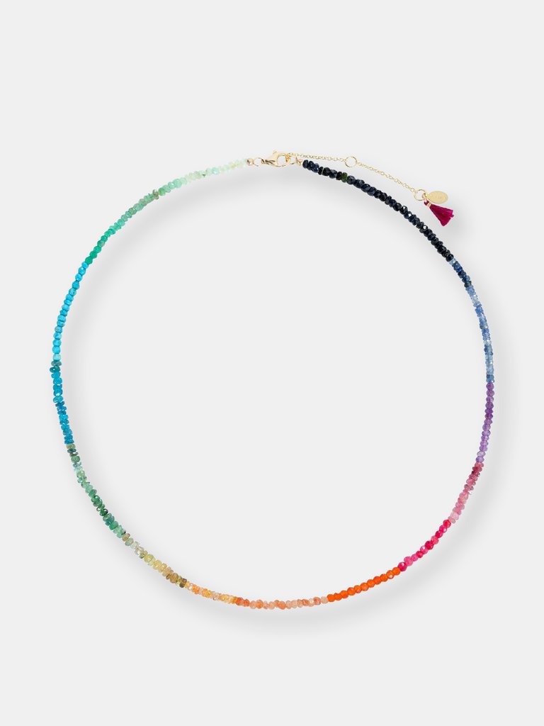 Aisha Gemstone Necklace - Rainbow