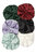 Set of 6 Silk Jumbo Scrunchies - Multi