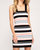 Bodycon Stripe Dress - Peach Multi