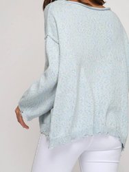 Cable Mixed Knit Sweater