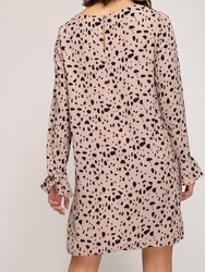 Dalmatian Print Sheath Dress