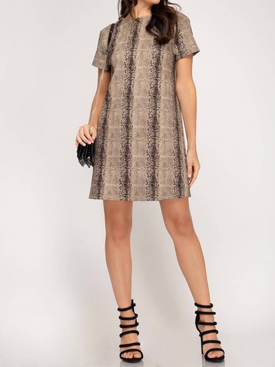 SHE + SKY Faux Suede Shift Dress product