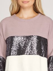 Multi Colored Sweater With Sequins