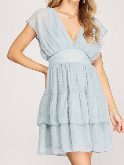 SHE + SKY Swiss Dot Tiered Dress product