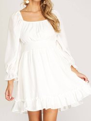 Tiered Mini Dress - Off White